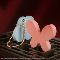 Alternative view of 4 Cavity Cloud Pendant - Keychain Mold