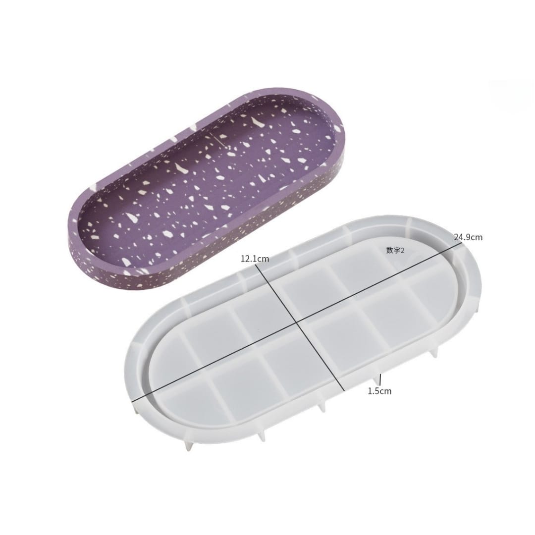 Broad Oval Tray Mold (9.8")