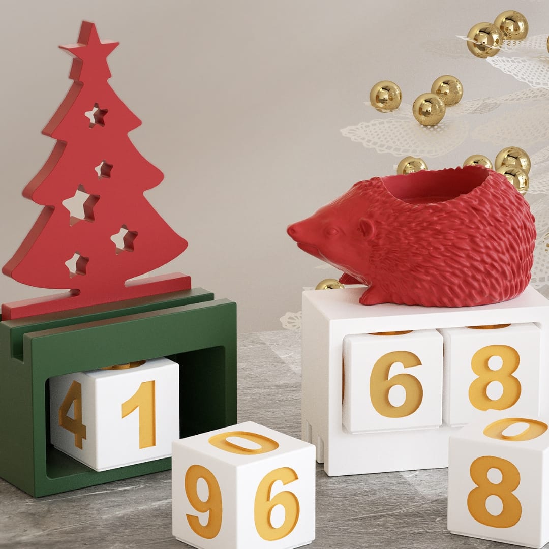 Christmas Day Countdown Mold Set - Rectangular - Image 2