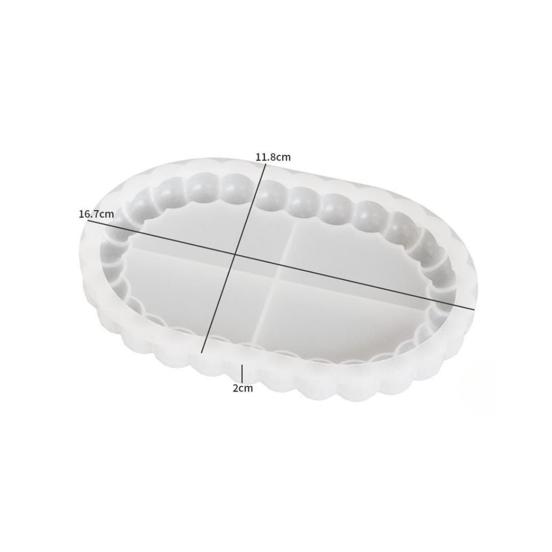 Oval Bubble Coaster Mold