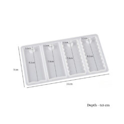 Classic Rectangle Name Keychain Tag Mold