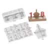 Birthdate tealight Holder Set of 3 Molds
