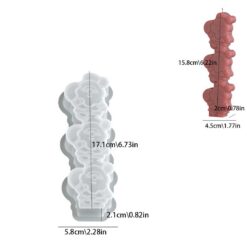 Three-Shanta Claus Pillar Candle Mold