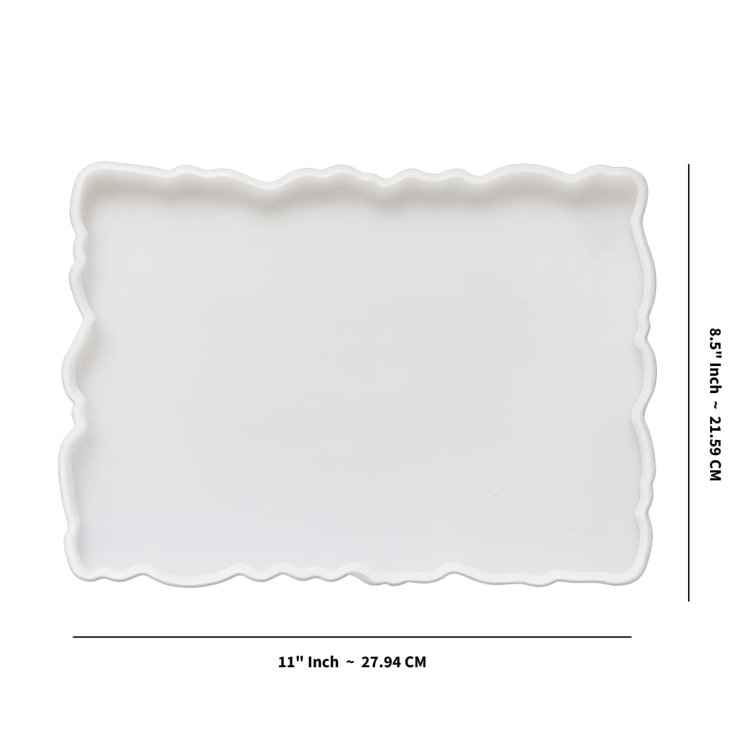 11" X 8.5" Agate Rectangular Tray