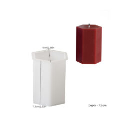 Hexagon Pillar Candle Mold