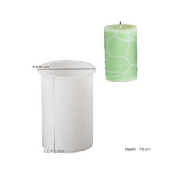 Cylindrical Texture Pillar Candle Mold