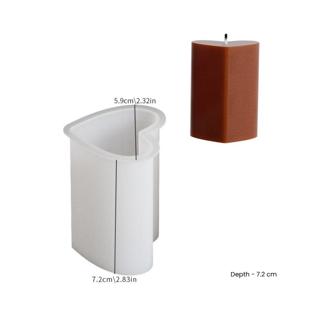 Love Pillar Candle Mold