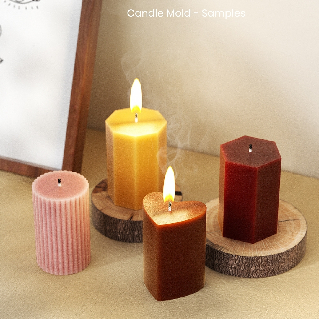 Love Pillar Candle Mold - Image 4