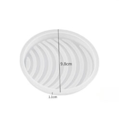 Round Striped Coaster Mold