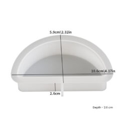 Semi-Circular Candle Mold - S