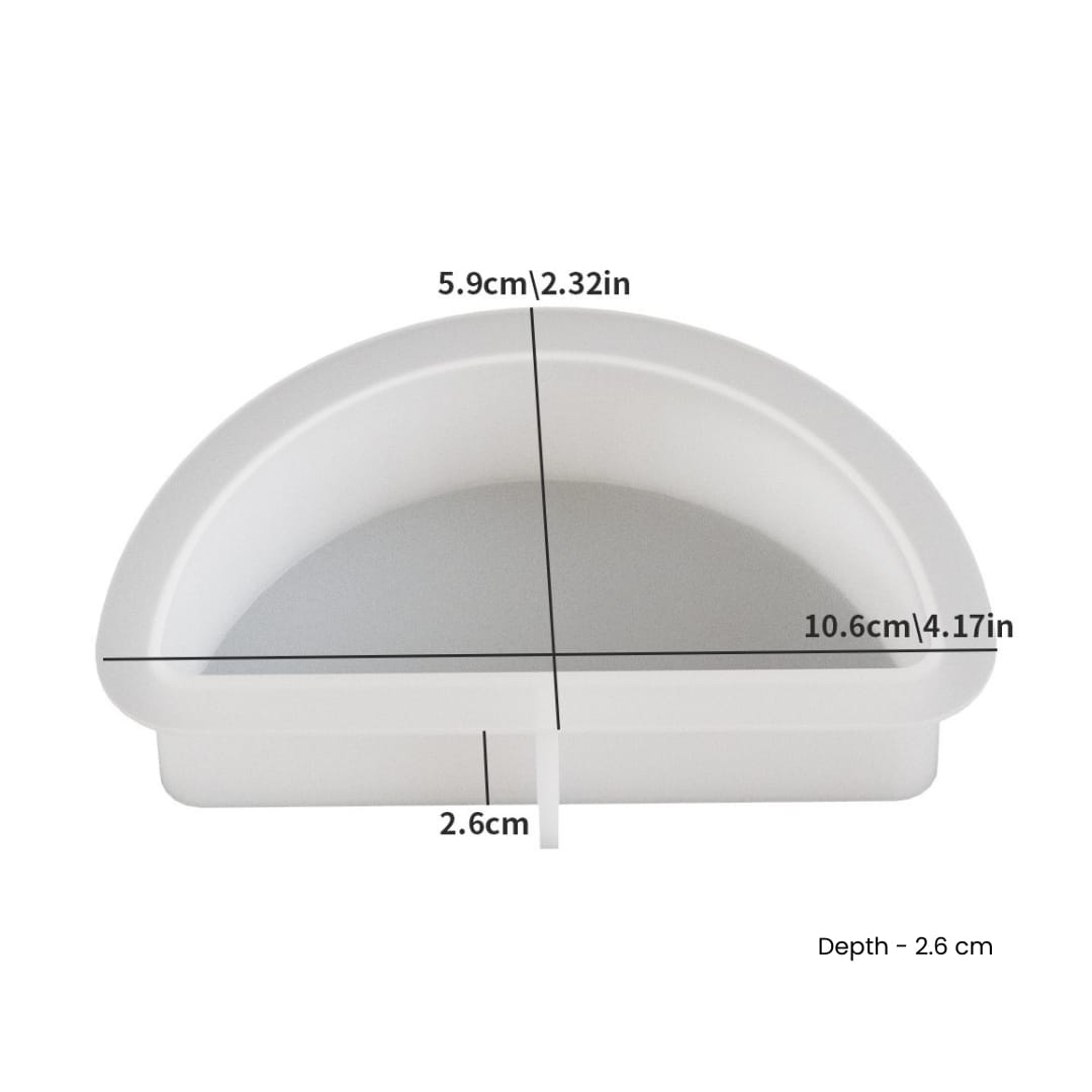 Semi-Circular Candle Mold - S