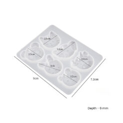 6 Animal Keychain-Pendant Mold