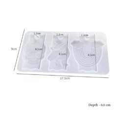 Unicorn Rainbow Keychain Tag Mold