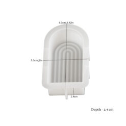 Striped Arch Candle Mold - Medium