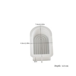 Striped Arch Candle Mold - Small