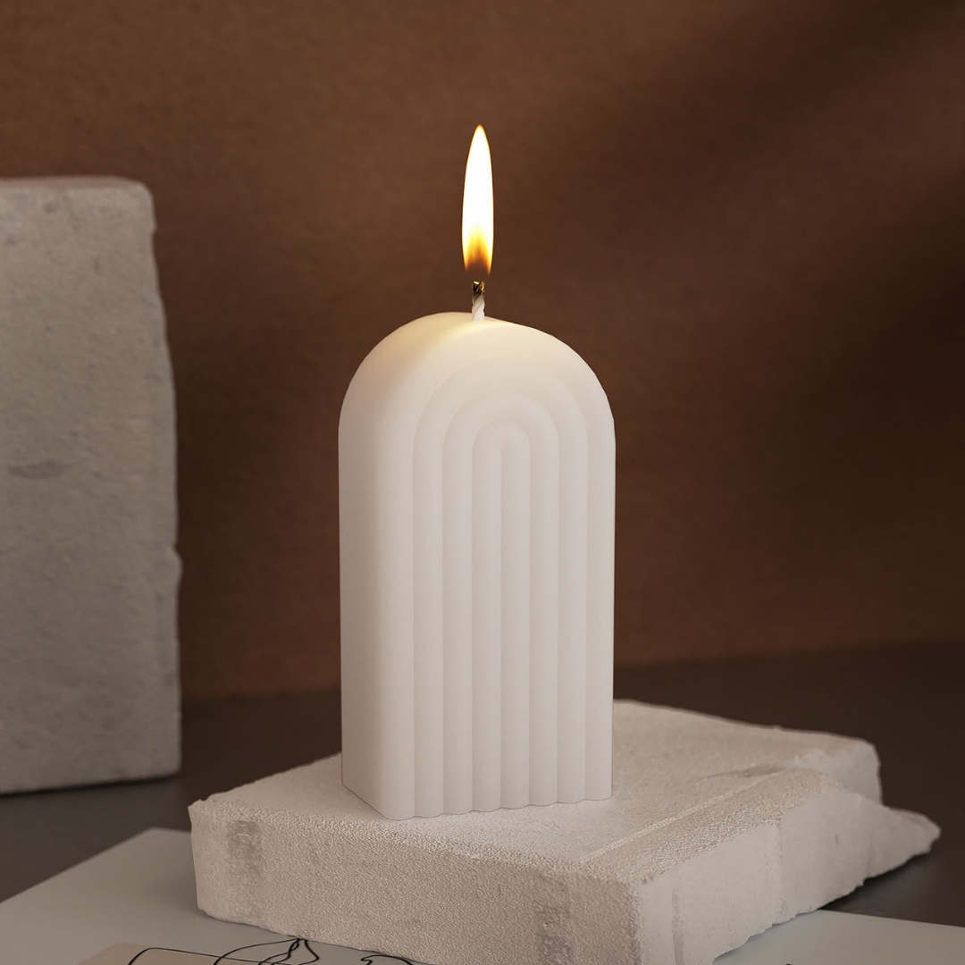 Striped Arch Candle Mold - Large - Image 3