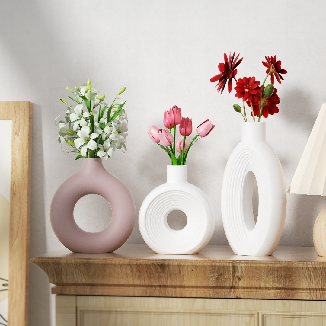 Noir Oval Flower Vase Mold - Image 5