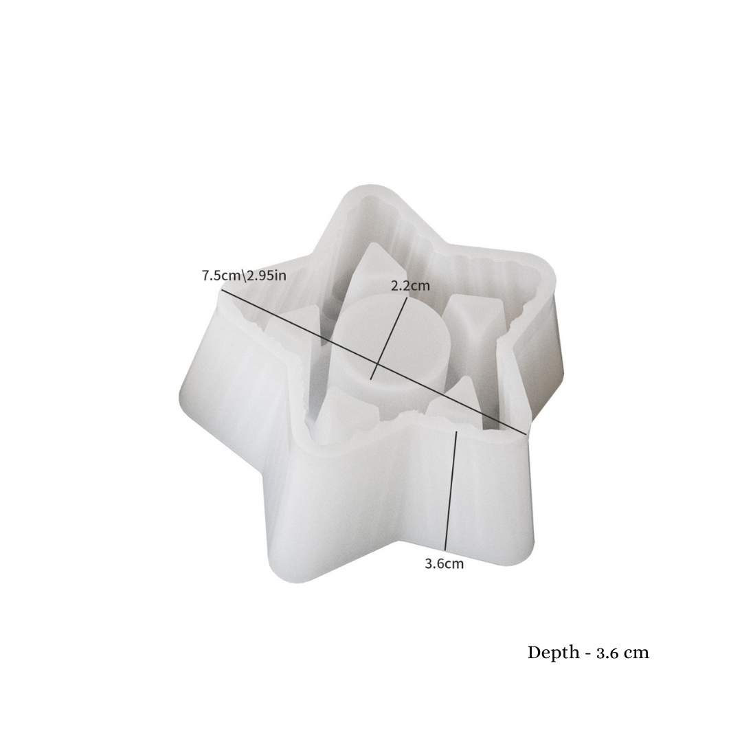 Star Striped Candle Holder