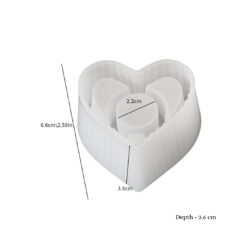 Heart Striped Candle Holder