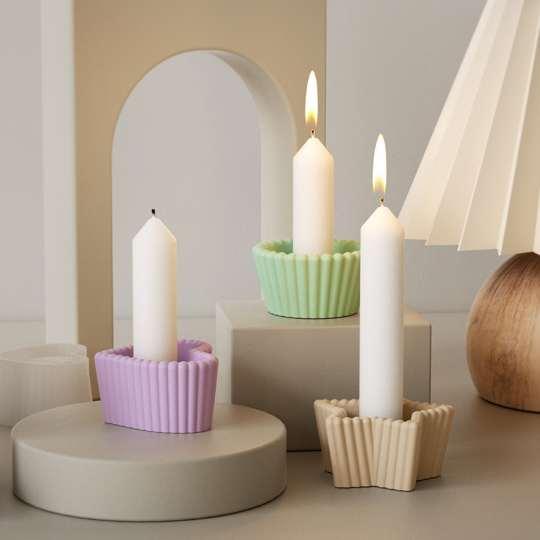 Star Striped Candle Holder - Image 6