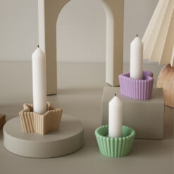 Alternative view of Star Striped Candle Holder