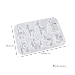 8 Animals Keychain Mold