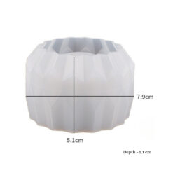 Diamond Cut Flower Pot Jar Mold