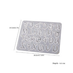 Rounded Doodle Letters Mold - Small