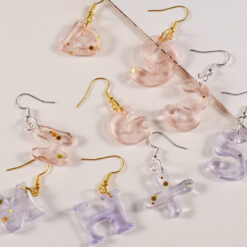 Alternative view of Blocky Striped Letters Mold - Small