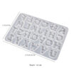 Blocky Striped Letters Mold - Big
