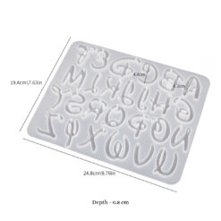 Rounded Doodle Letters Mold - Big