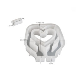 Dual Hands Heart Planter Mold Set