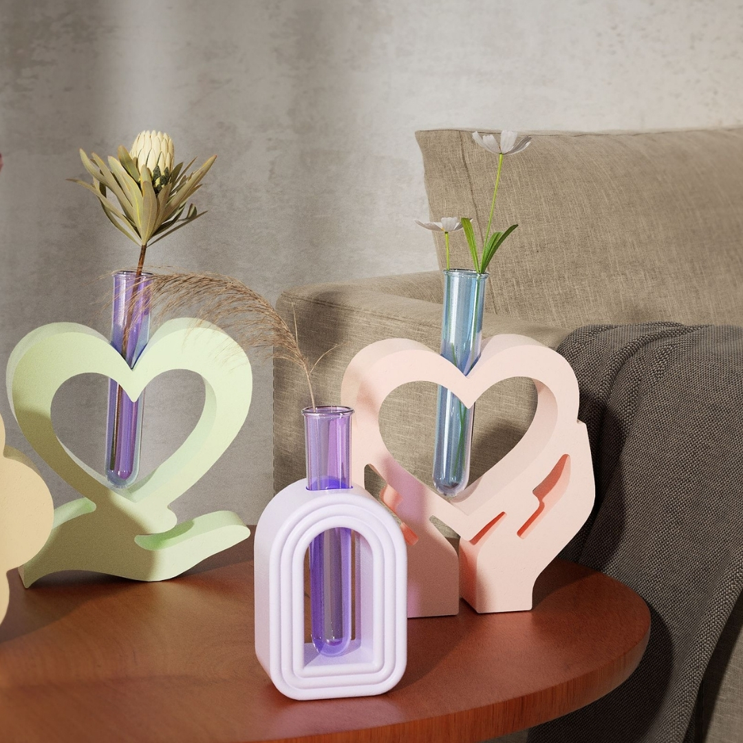 Support Hand Heart Planter Mold Set - Image 2