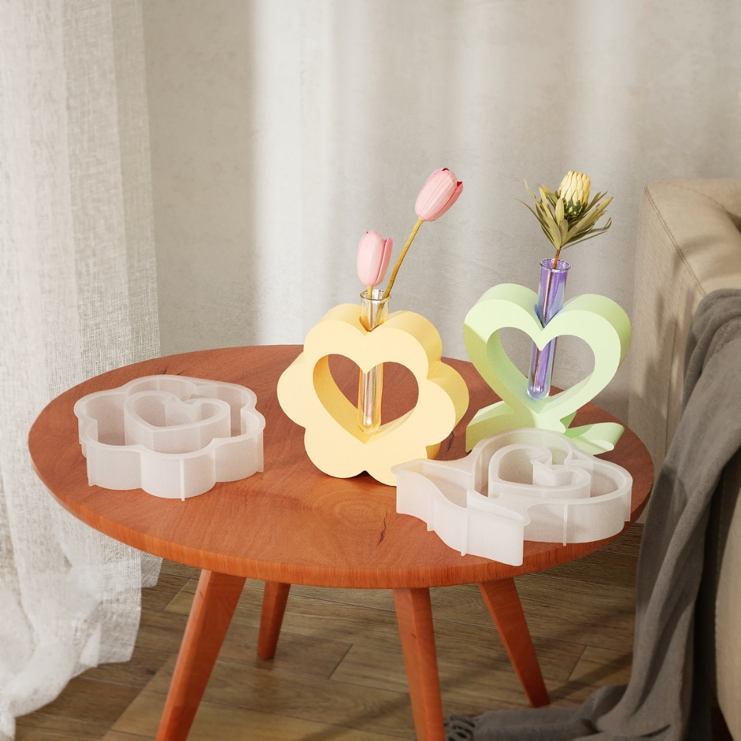 Support Hand Heart Planter Mold Set - Image 3