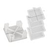 Honeycomb Square Textured Mold Set of 4