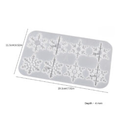 Snowflakes Earring-Keychain Mold - A