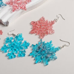 Alternative view of Snowflakes Earring/Keychain Mold - B