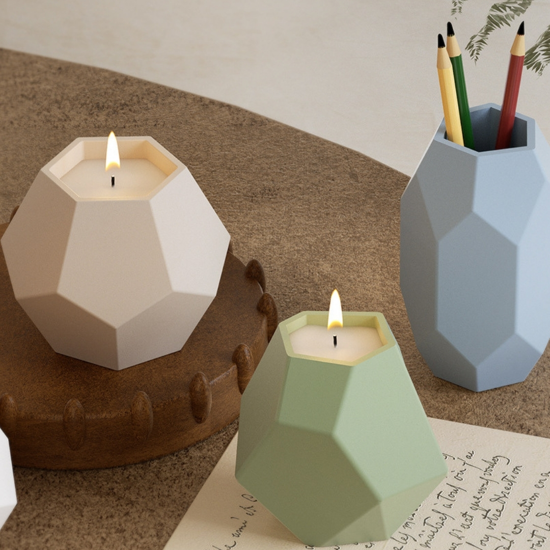 Classic Hexa Facet Candle Mold - Image 7