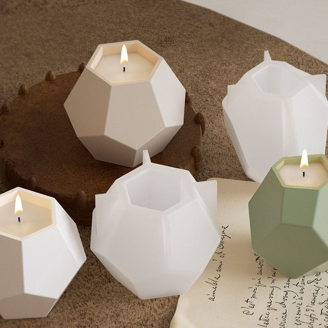 Classic Hexa Facet Candle Mold - Image 4