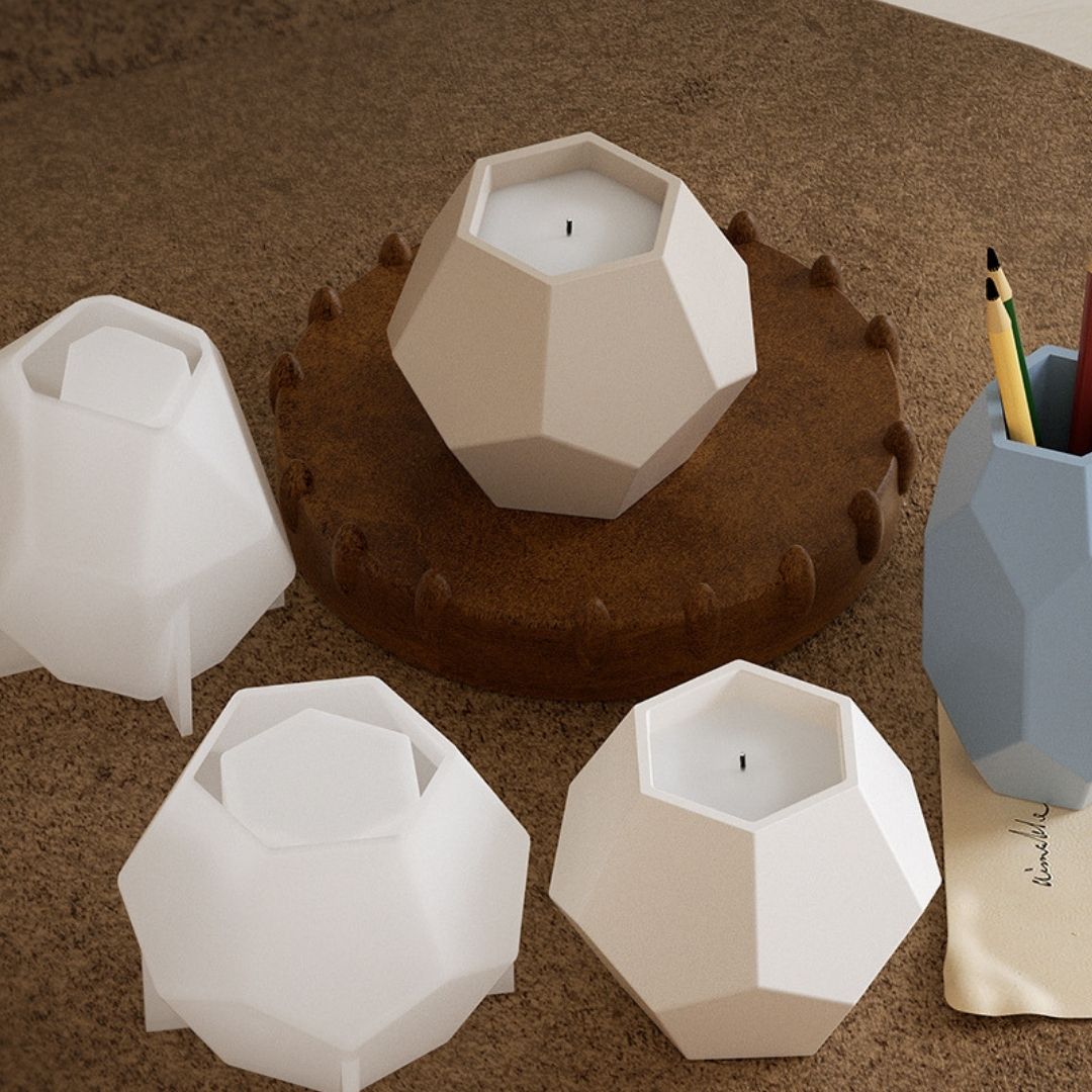 Classic Hexa Facet Candle Mold - Image 5