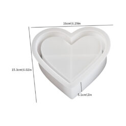 Heart Candle Storage Mold
