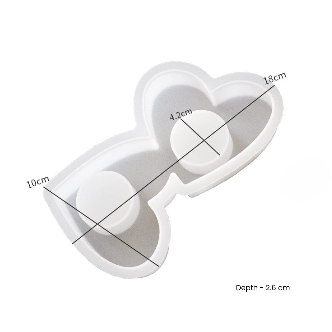 Dual Heart T-light Holder