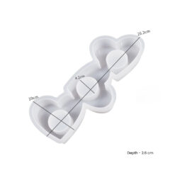 Triple Heart T-light Holder