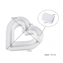 Hollow Heart Vase Mold