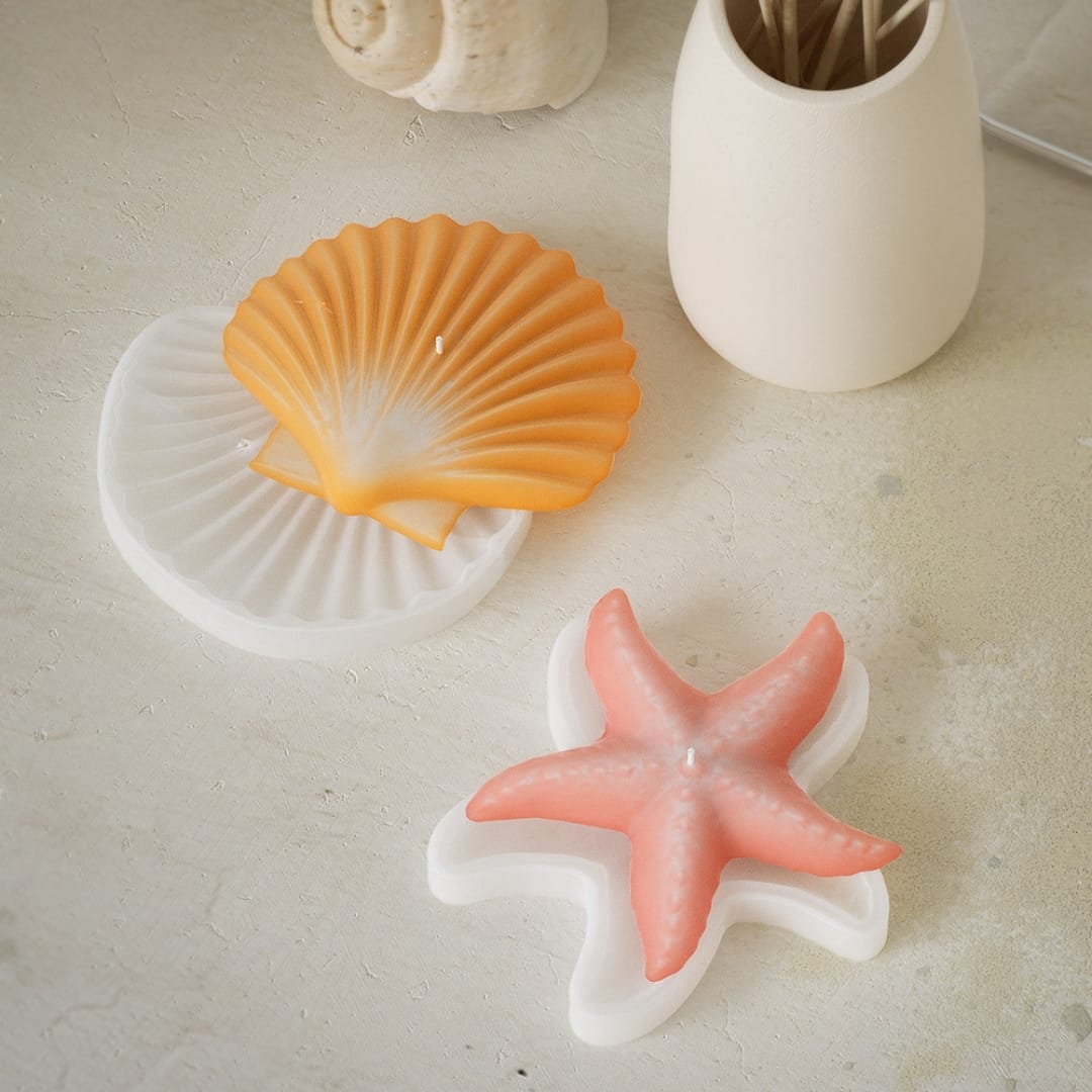 Sea Pearl Shell Candle Mold - Image 2