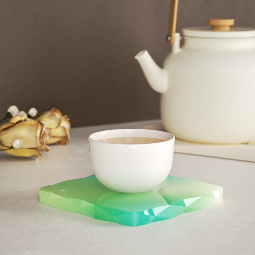 Diamond Edge Square Coaster Mold - Image 3