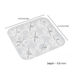 9 Snow Earring Mold
