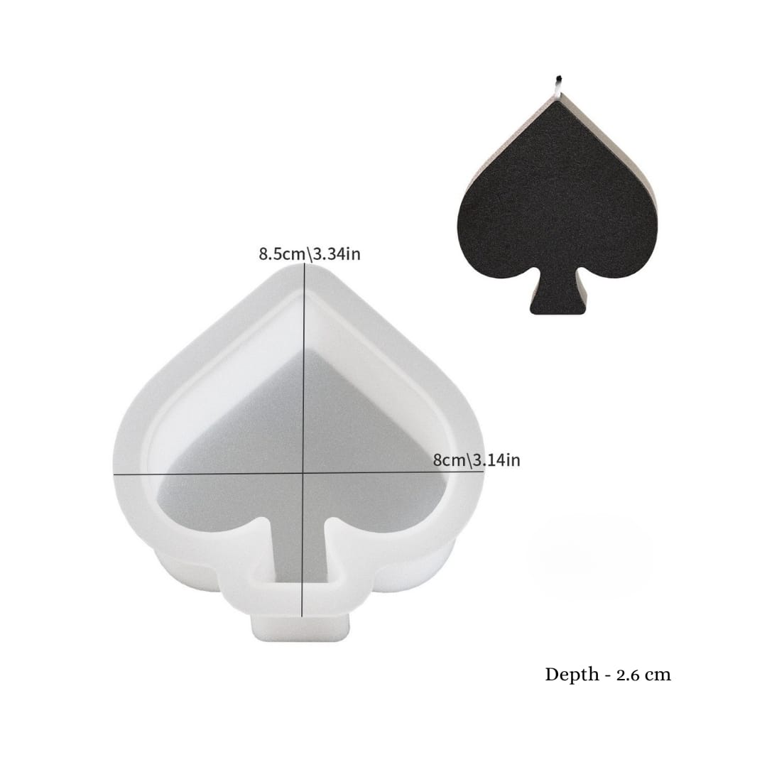 Spade Candle Mold