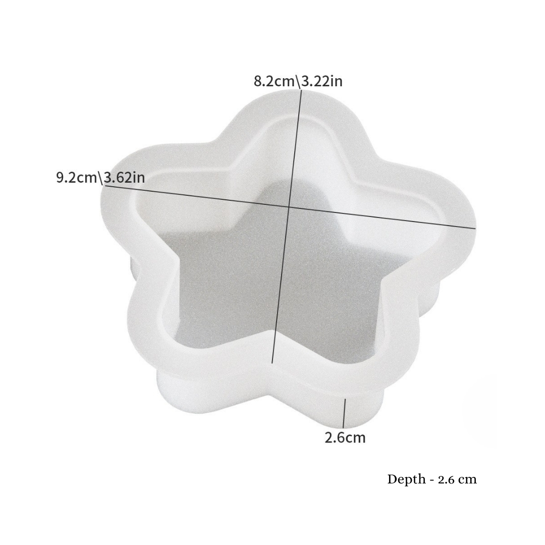 Rounded Star Candle Mold