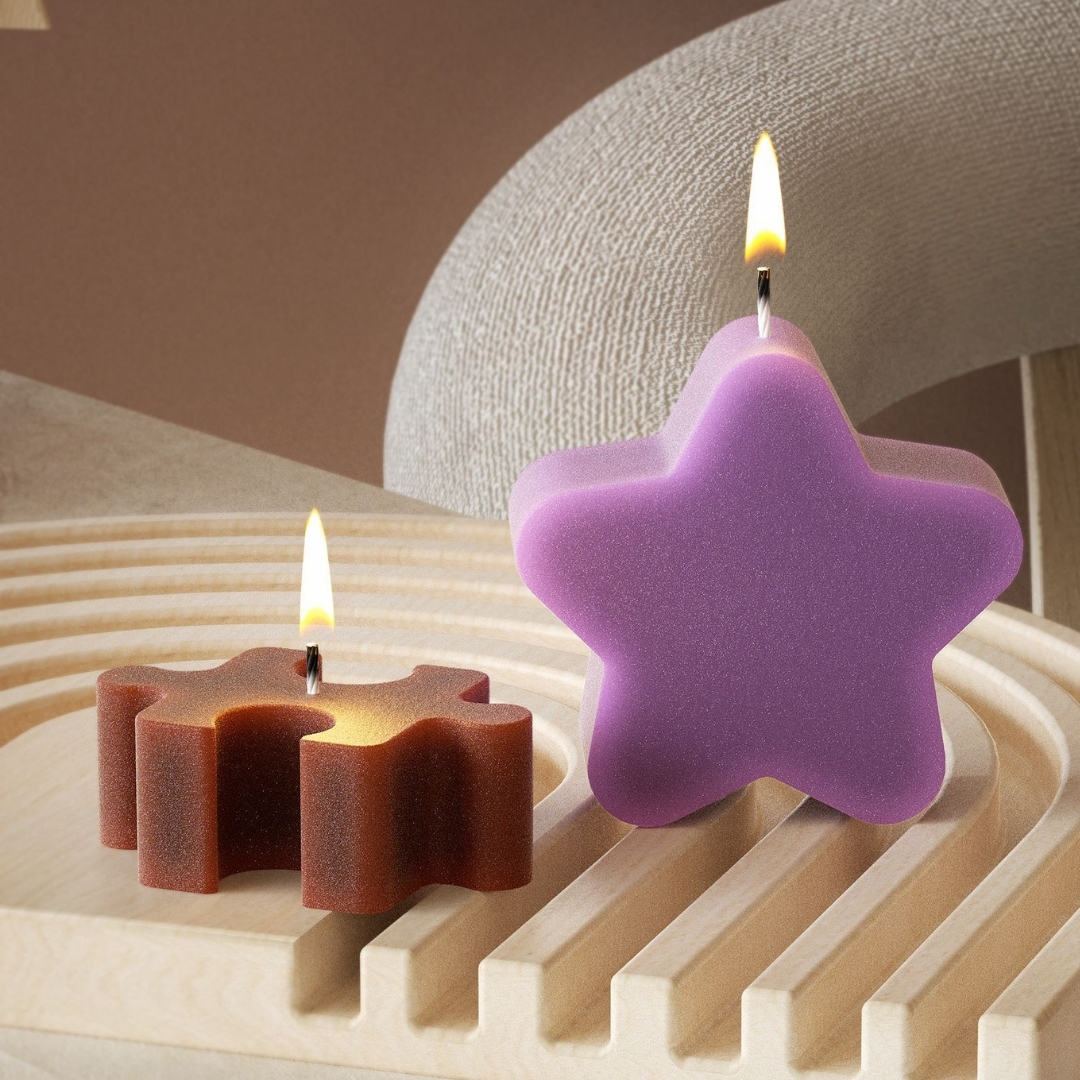 Rounded Star Candle Mold - Image 2
